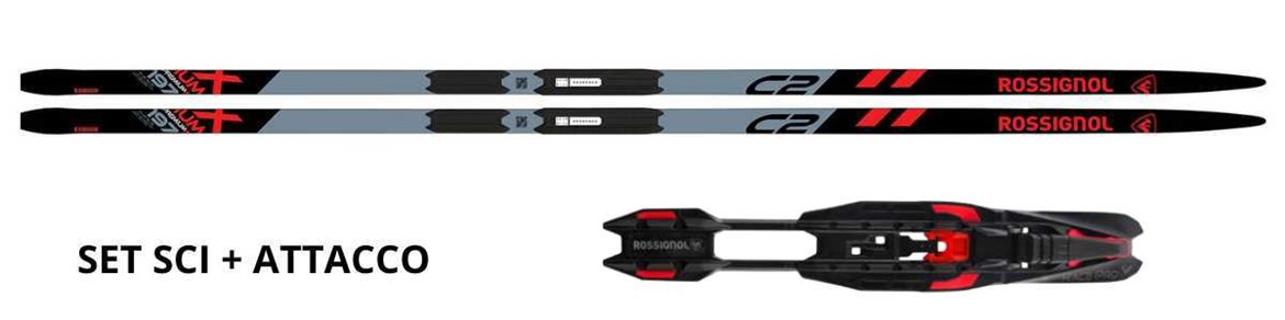 SET ROSSIGNOL X-IUM PREMIUM CLASSIC C2 + ATTACCO 